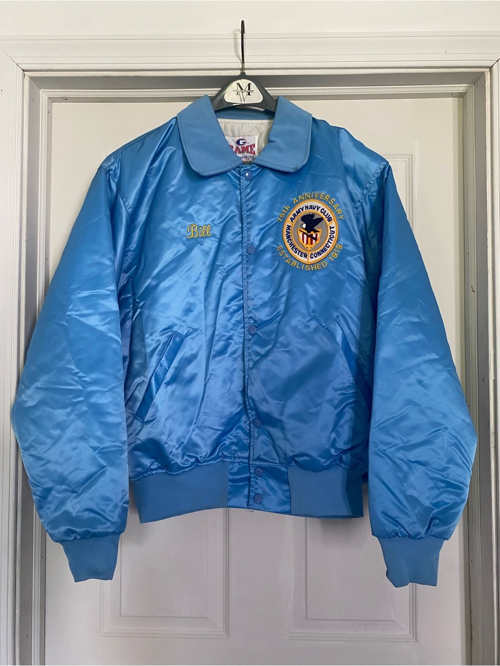 Vintage 90s Military Army Navy Bomber Snap Jacket mens XL Sportswear USA